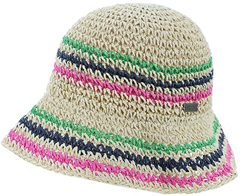 Roxy Sombrero de sol Barrier Reef para mujer, Amarillo, M-L