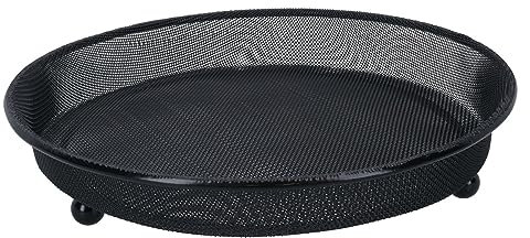 AB Tools Heavy Duty Black Mesh Metal Ground Wild Bird Feeder Feeding Tray 22cm