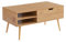 BAÏTA Couchtisch Florenz, dunkle Eichenoptik, klappbare Platte, 96 cm, Eicheneffekt