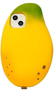 CrazyLemon für iPhone 12 / iPhone 12 Pro Kawaii Hülle, Silikonhülle Lustiges Comics Anime Cartoon Muster Coole Schutzhülle Weiches Handyhülle - 3D Mango