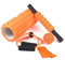 unycos - Faszienrolle【PP/EVA】| 5-in-1-Set, Muskelmassageroller/Foam Roller der 120 kg Trägt, Fitness-Widerstandsband, Massageball, Rehabilitationsstab, Formseil und Aufbewahrungstasche (Orange)