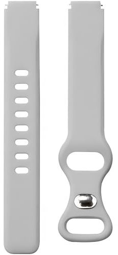 OUTPUTBT 18mm Cinturino Compatibili con LIGE Smartwatch Cinturino Compatibili con Liebeskind Cinturino per Ravel JOESON per Garmin Venu 3S/Forerunner 265S Fossil Gen 6 42mm Uomo Donna Gris