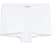 ARMEDANGELS Damen RIPP-Shortie aus Bio-Baumwoll Mix ERYNAA Rib Fitted White M