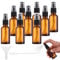 10PcsFlacon Spray Vide, 30 ml Ambré Bouteille Spray Verre, Flacon Huile Essentielle Vide avec entonnoir et Goutteur, adaptés aux huiles essentielles, Aromathérapie, Parfum, Soins de la peau, massage