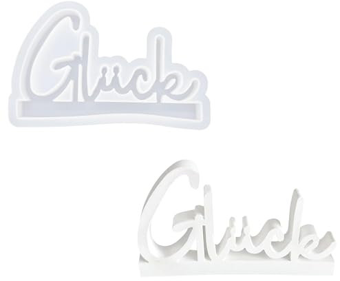 Silikonformen Gießformen Glück Kerzenhalter Silikonformen Kleeblatt Gießformen Silikon DIY Gießform Gipsformen zum Gießen Gibs Gießform Gipsformen Häuser Gießform Bastelbeton für Kerzen Seife Handwerk