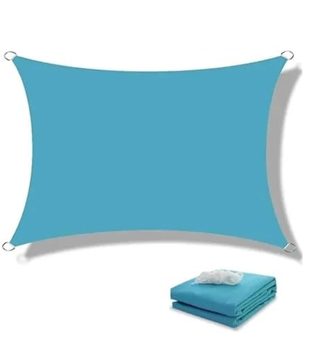 Grand abri solaire pour jardin, terrasse, piscine, extérieur - Idéal pour couvrir le jacuzzi - Bleu lac - 400 x 400 cm - Accessoires de piscine