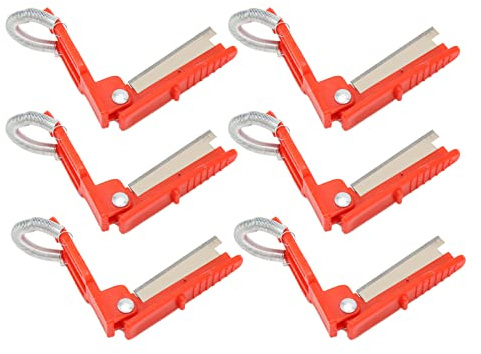 Keenso Couteau de Poche, Couteau de Sécateur de Pouce en Plastique, Outil de Jardin à une Main pour la Récolte de Fruits et Légumes et l'élagage des Branches