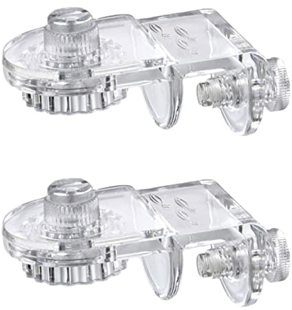 Ruarby 2 Pack Fish for Tank Net Holder Acrylic Anti-Jump Screen Clamp Fixed Clip Aquarium Cover Holder Clips Easy to Instal Aquarium Cover Kit
