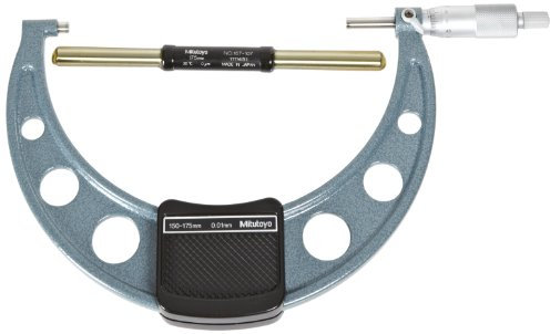 Bügelmessschrauben Satz einfache Ausführung, 150-300 mm, (6 Stk.), 0,01 mm