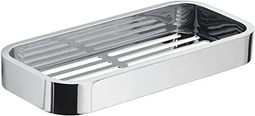 Gedy 3218-13 Drahtschale zur Wandmontage, rechteckig, Chrom