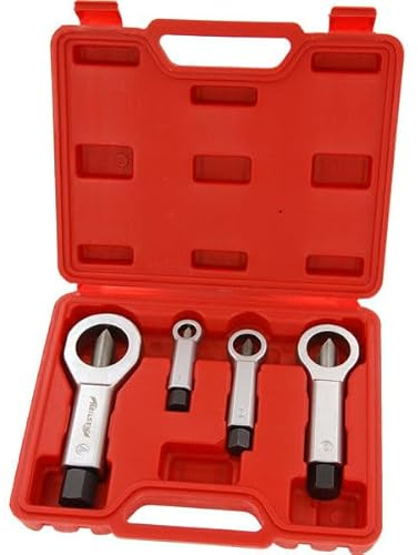 Neilsen CT3251 4pc Nut Splitter Set Sizes 9–12mm, 12-16mm, 16-22mm, 22-27mm Ideal for Separates Corroded and Stuck Nuts