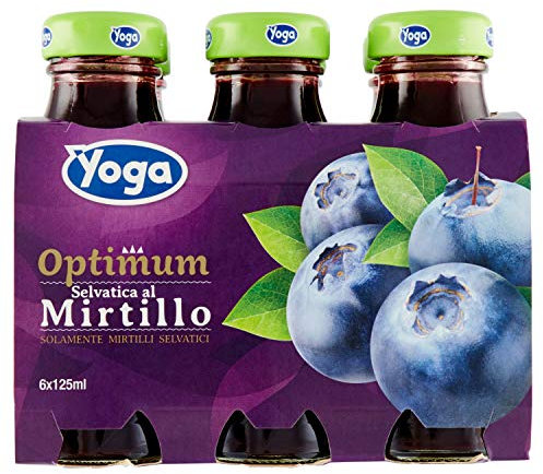 Yoga Optimum Succo Mirtillo, 6 x 125ml