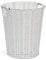 Arpan White Resin Plastic Strong Round Waste Paper Bin/Basket/Storage -Ideal For Home, Office, Hotels