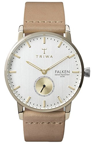 Triwa Unisex Erwachsene Chronograph Quarz Uhr mit Leder Armband FAST105-CL010617