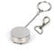 Waizmann.IDeaS® Ausweisjojo Stahlseil STAHLSEIL mit Gürtelclip & Arretierung 40mm Ø Jojo Zipper rund Aufrollmechanismus bis zu 200gr Zugkraft EXTRA STARK & Karabinerhaken