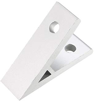 sourcing map 3 Stück 2020 Aluminiumlegierung Winkelverbinder Winkelgelenk Eckwinkel Zwickel (45 Grad Winkel)
