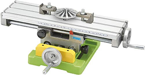 TAVOLA A CROCE IN ALLUMINIO FERVI T018/350 x FRESATRICE TRAPANO A COLONNA TORNIO