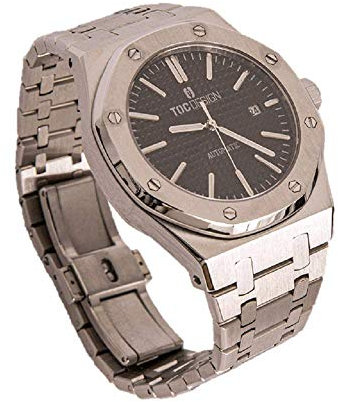 TOC Design Royal One by Didun Sportlich Elegante Herren Automatik Uhr, Saphirglas, massives Armband, Miyota Uhrwerk,