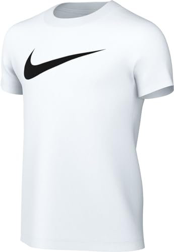 Nike Unisex Kinder Y Nk Df Park20 Tee Hbr Shirt, Weiß/Schwarz, M-140/152 EU