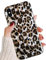 J.west Case Compatible with iPhone Xs Max 6.5-inch, Luxury Sparkle Translucent Clear Leopard Cheetah Print Pearly Design Soft Silicone Slim TPU Protective Phone Case Cover for Girls Women (Bling)
