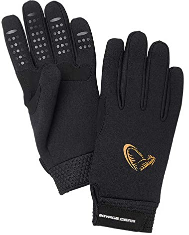 Savage Gear Neoprene Stretch Glove L Black