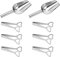 Trsnzul Edelstahl Zuckerzange Set 6 Stücke Zuckerzange und 2 Stücke Eisschaufel Candy Bar Zubehör Eisschaufel Candybar Zangen Set für Hochzeit Party Candy Bar Büfett Grill Dessert Kaffee