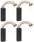 Be In Your Mind 2 Pairs 220702 Motor Carbon Brushes 10.8 x 6.9 x 30.0mm Compatible with Numatic Henry George Vacuum Cleaner Hoovers HVR200