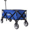 ALightUp Chariot de Plage Pliable Bleu - 100 kg Capacité, Chariot à roulettes Tout Terrain | Transport Lourd pour Jardinage, Plage, Camping | Compact, Léger et Facile à Assembler