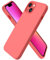 ORNARTO für iPhone 13 6,1 Silikon Case, Hülle Ultra Dünne Voller Schutz Flüssig Silikon Handyhülle Schutz für iPhone 13(2021) 6,1 Zoll-Pink Pomelo