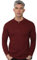 Long Sleeve Henley T Shirt Mens Grandad Shirt Mens Tops Casual Waffle Knit Button Shirt 2208 Burgandy XXL