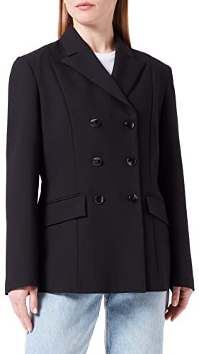 Sisley Damen 2OLVLW00L Jacket, Black 100, 38