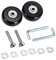 2 Stück Ersatz Rollen für Kofferrollen (50×18×6mm) Gummi Räder Ersatzrollen für 6mm kugellager Ersatzteile Mute Gepäck Ersatzräder Trolley Räder Gummikoffer Räder Wheels Rolle mit Metall Achsen Kits