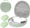 ProCase Kopfhörer Tasche Headphone Case für AirPods Max 2020 mit 2 Intelligenten Silikonabdeckungen, Reisetasche für Kopfhörer Tragetasche Headset Hülle Etui für AirPods Max Kopfhörer -Grün