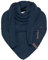 KNIT FACTORY - Dreiecksschal Jaida - Damen Strickschal mit Wolle - Hochwertige Qualität - XXL Schal - 190 x 85 cm - Jeans