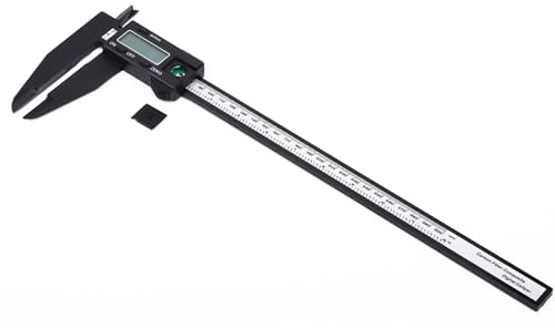 Calibro Elettronico 300 Mm, Strumento di Misurazione del Righello Digitale in Carbonio (Pinza in carbonio ad artiglio lungo)