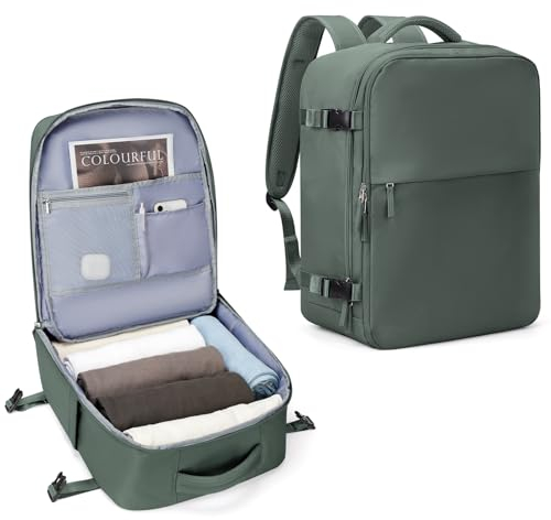 SZLX Rucksack Ryanair Handgepäck Wizzair Rucksack für Ryanair Reiserucksack Flugzeug Easyjet Handgepäck 45x36x20 Laptop Rucksack 14 Zoll Untersitz Kofferrucksack