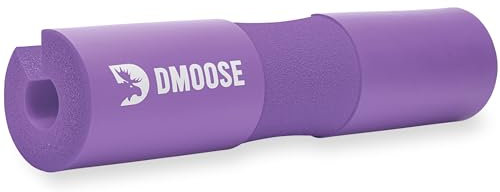 DMoose Langhantel-Pad, entlastet den Druck von Nacken und Schulter und bietet Unterstützung für den unteren Rücken, rutschfestes EVA-Schaumstoff-Kniebeugenpolster mit Sicherheitsgurten,
