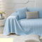 Ayoiow Sofabezug Wetterfest Sofahusse Blau Sofabezug 1 Sitzer Polyester Einfarbig