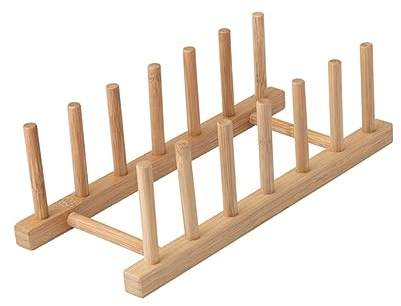 IMIKEYA 2pcs Kitchen Countertop Dish Drying Rack Dishes Drying Rack Drip Tray Home Storage