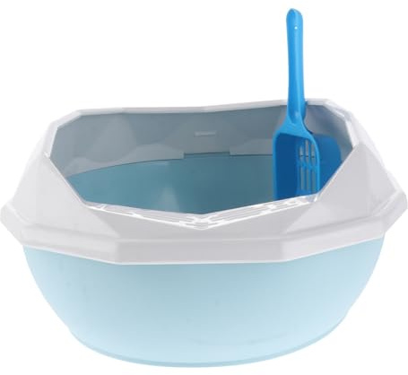 DOITOOL bac à litiere Chat litiere Chat bac Caché litière on litière pan bacs à litière pour bac à litière pour Animaux Poubelle Fournitures de Toilette Rose