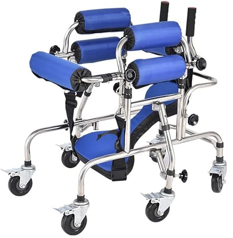 Gehhilfe für Senioren, Kinder, mit 6 Rädern, Training der unteren Extremitäten, Überschlagsprävention, Ständer, Gehstock, Rehabilitationsinstrument für Kinder, einfach zu montieren, Dekoration