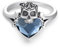 PARYFO Totenkopf Ring 925 Sterling Silber Kristall Totenkopf Ringe Gothic Ringe Verstellbarer Totenkopf Schmuck Geschenke für Damen Mädchen, Sterling Silber