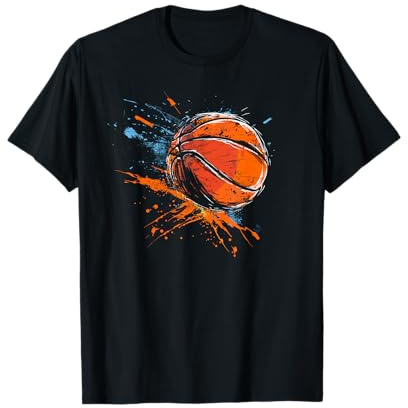 Basketball Ball Streetart Basketballfeld T-Shirt