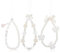 PEOVLVN 3 Pcs Cute Phone Charms Wrist Strap, Butterfly, Flower, Pearl Beaded Phone Bracelet Strap Keychain Decoration dla Women
