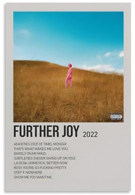CSPLJQRYX Poster Nshdahns The Regrettes FURTHER JOY Affiche D'album De Musique, Vintage-Kunst, Raumdekoration, ästhetisches Schlafzimmer-Poster für Schlafzimmer, 40 x 60 cm, ungerahmter Stil
