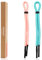 GERNEO® – ORIGINAL – schwimmfähiges Sport Brillenband Neopren – leuchtet im Dunkeln – verstellbar mit Kabelzug – wasserfestes Sportbrillenband & fester Halt für Wassersport (Rosa & Hellblau)