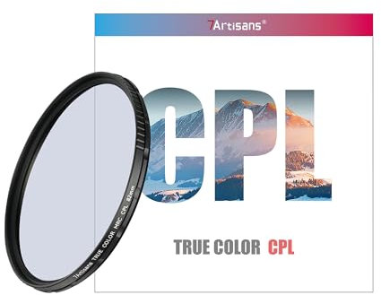7artisans True Color CPL 46/49/52/55/58//62/67/72/77/82 mm Filtro polarizzatore per obiettivi della fotocamera (55 mm)