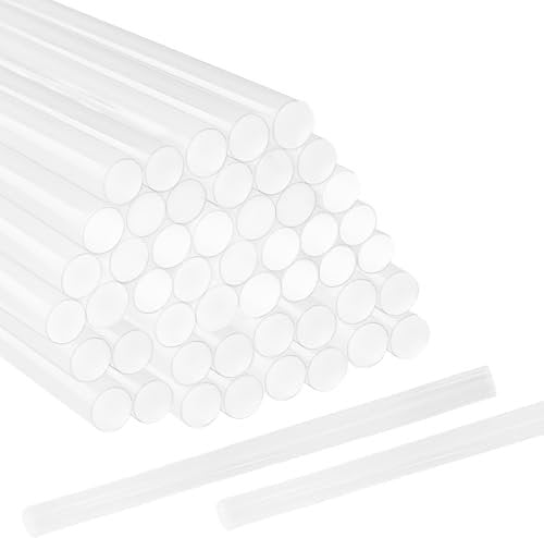 Xpieoyrm 50 Pezzi Colla a Caldo 11mm x 200mm, Bastoncini Ricariche Pistola Professionale, Piccola Ricarica Bastoni Termica Trasparente, Adesione Forte e Rapida per Fai da Te, Artigianato e Riparazioni