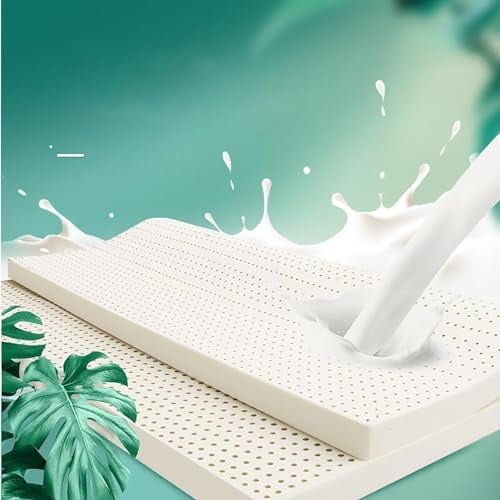Latex-Matratzenauflage – Premium Naturkautschuk reine Matratze für ultimativen Komfort – waschbare Latex-Topper importiert aus der Natur