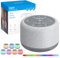 eSynic Upgraded Version White Noise Machine for Baby Adults Rechargeable Sleep Sound Machine Support 30 Sounds/7 Color Night Lights/Recording Function/Backlit Buttons/Bluetooth/for Deep Restful Sleep